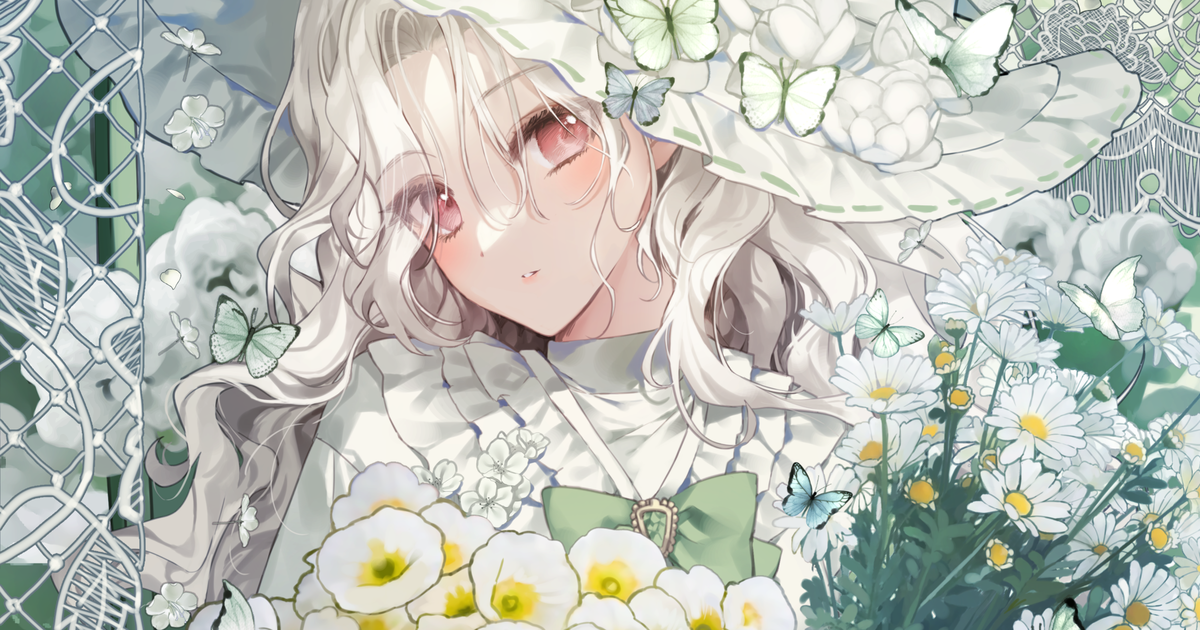 清らかに咲いて。白い花を描いたイラスト特集